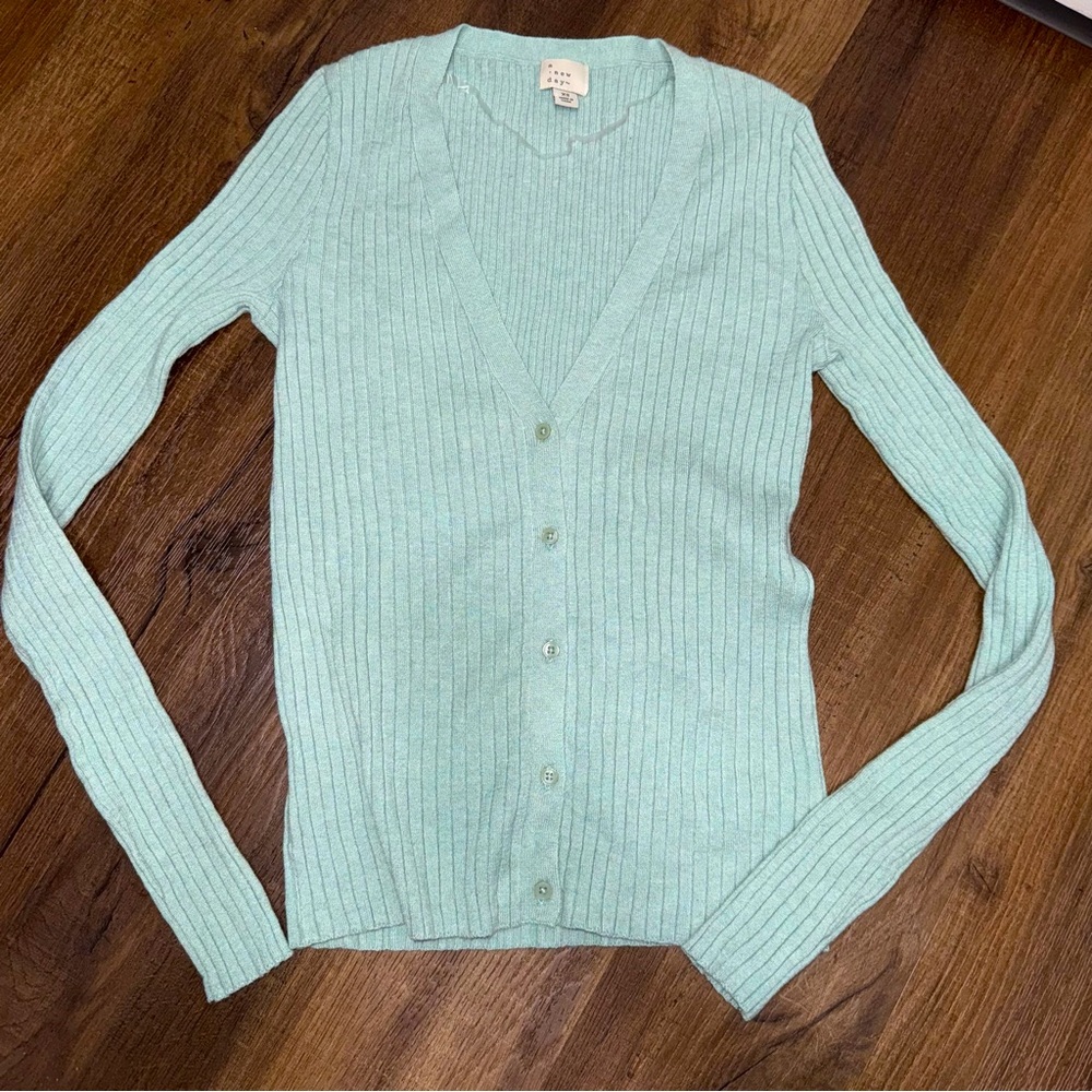 NWOT Target A New Day Light Blue Cardigan Sweater